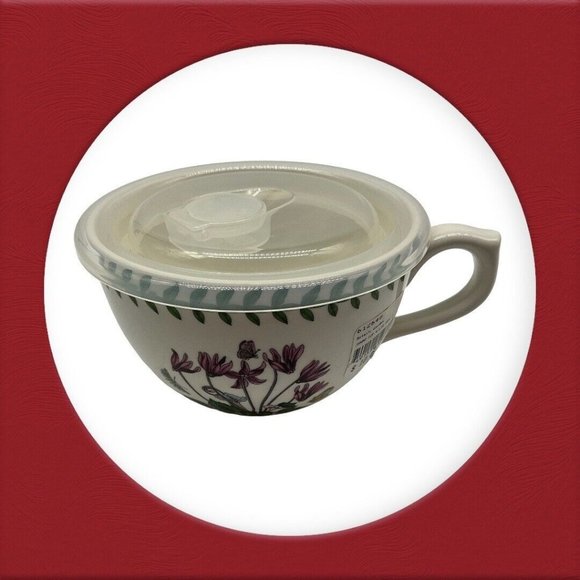 Port Meiron Botanic Garden Jumbo Cup with Lid 20 Oz Cyclamen Motif Drinkware - Picture 6 of 14